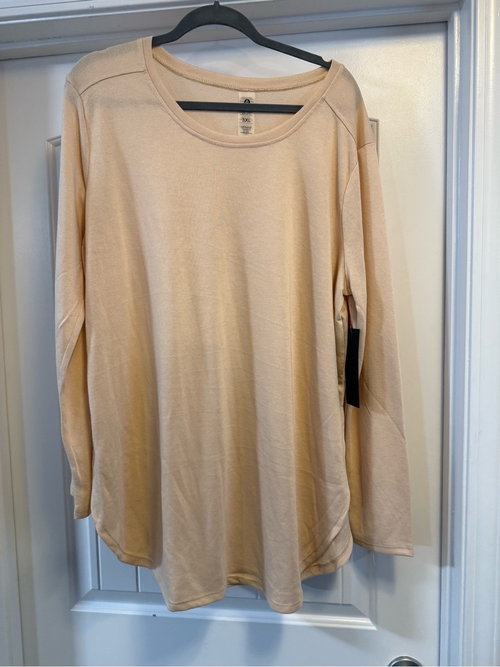 Mono B Long Sleeve Tee in Light Beige